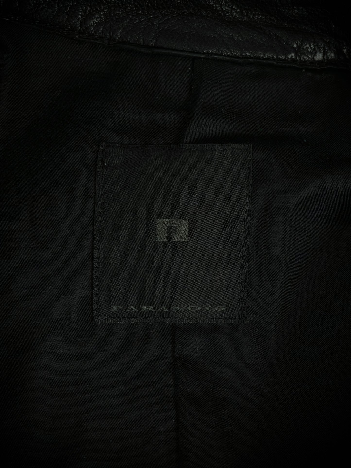 Paranoid Hybrid Leather Zip-Up Shirt