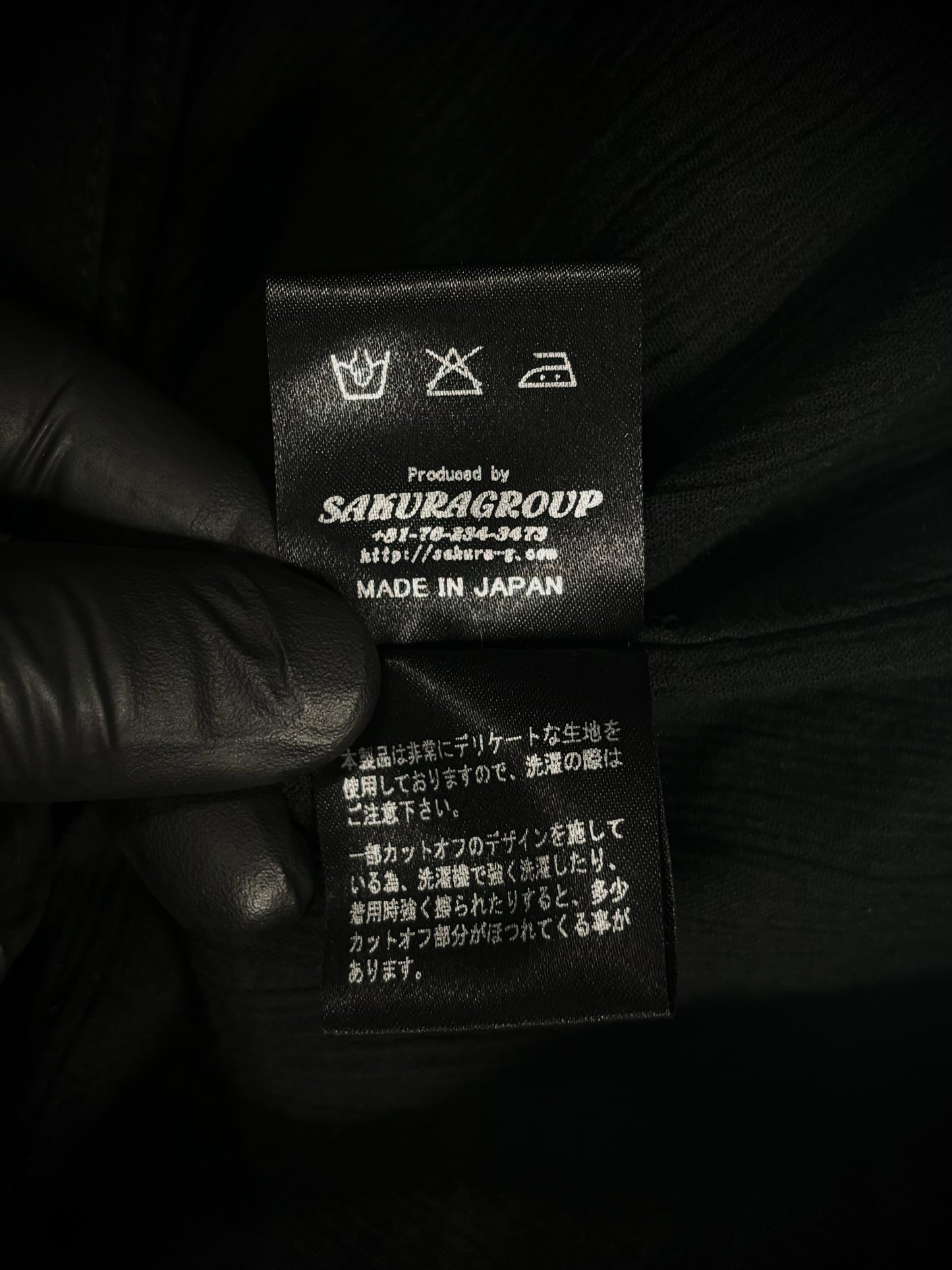 six eleven one Distressed Pintuck Button-Up Shirt