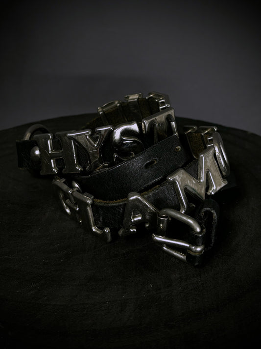 Hysteric Glamour Spellout Leather Belt
