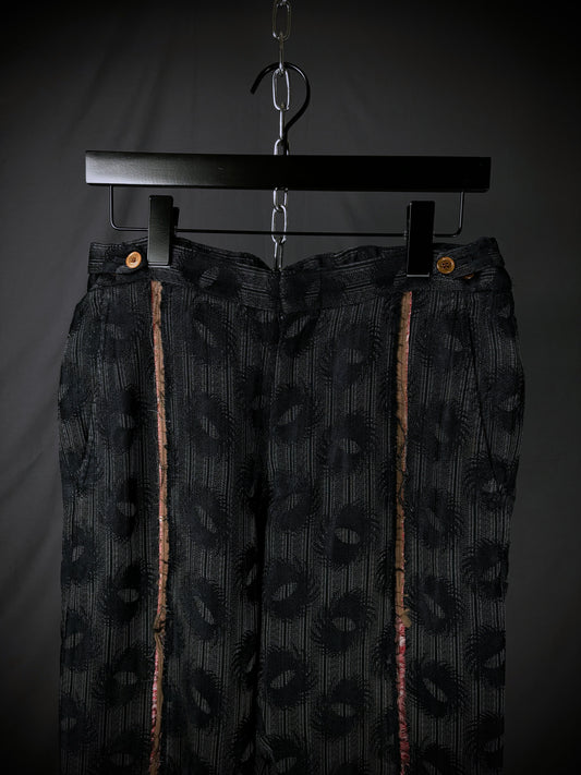 Comme des Garçons Homme Plus Distressed Jacquard Trousers – AW02