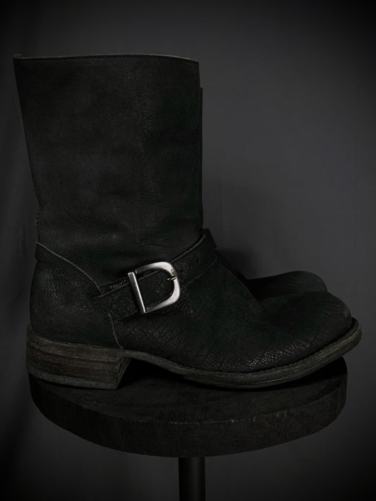 10sei0otto Cracked Guidi Horse Leather Overlock Engineer Boots