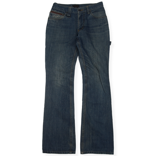 Tete Homme Flared Leather Carpenter Denim