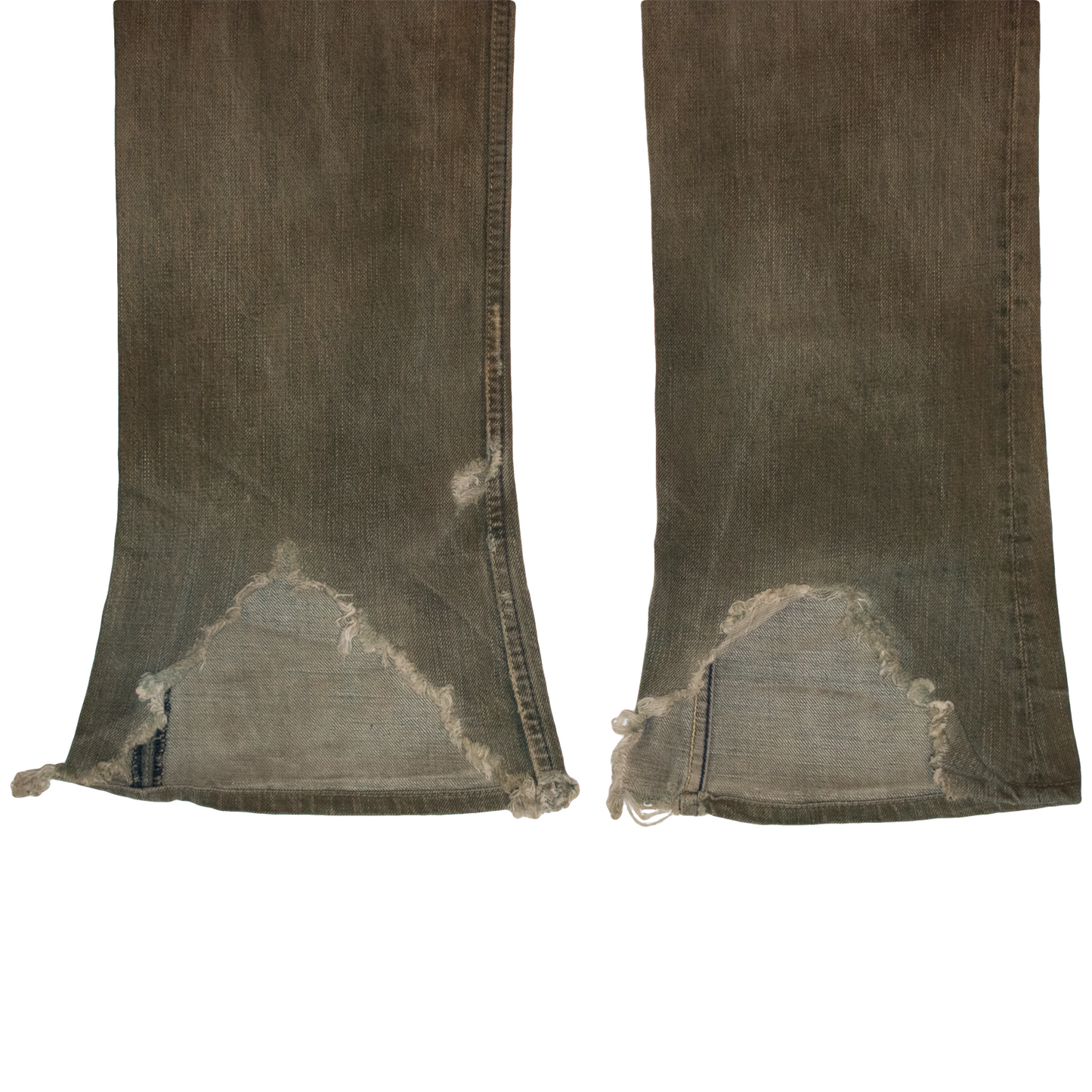 L.G.B. Distressed Mudwash Flared Denim