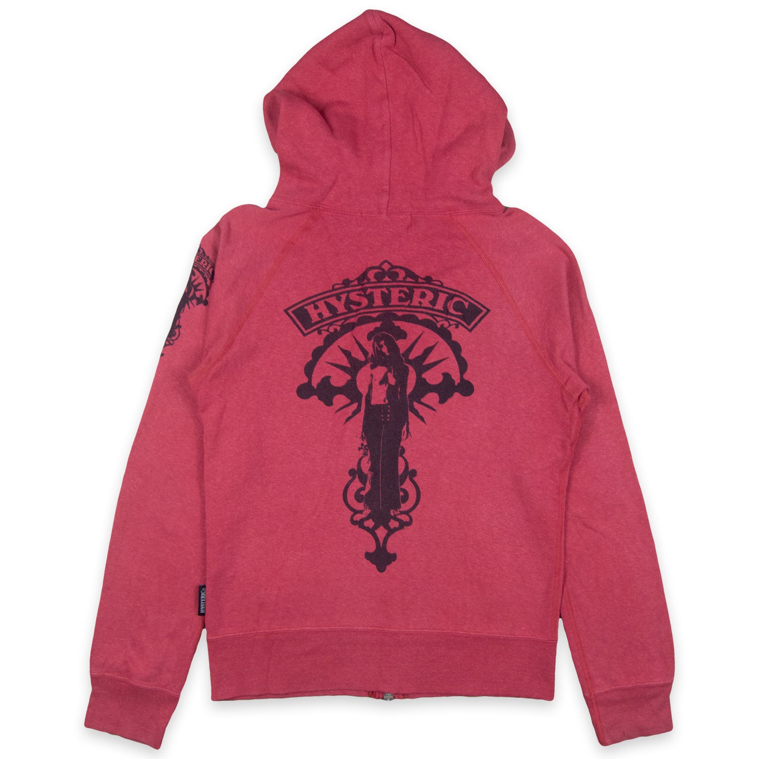 Hysteric Glamour Pin Up Logo Zip Up Hoodie