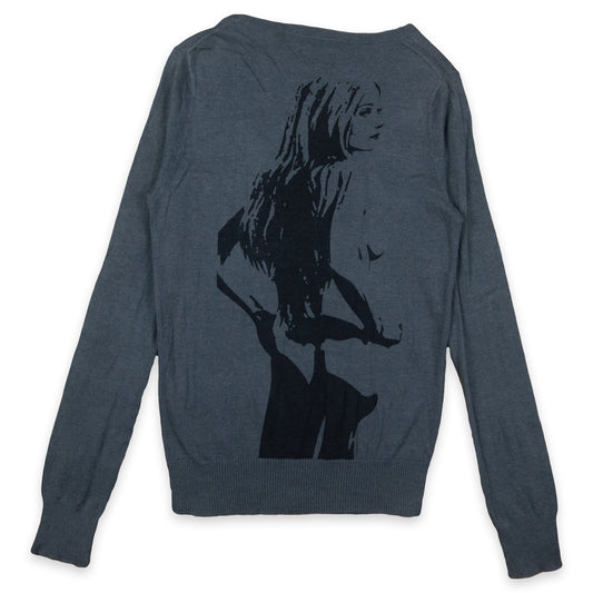 Hysteric Glamour Endless Party Pin Up Thin Knit Cardigan