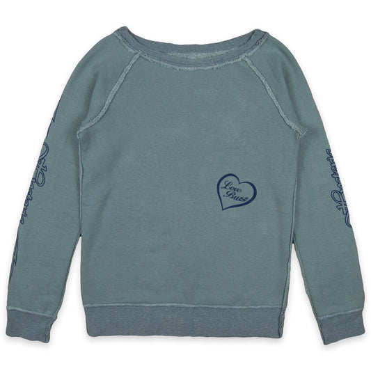 Hysteric Glamour Love Buzz Raw Hem Crewneck