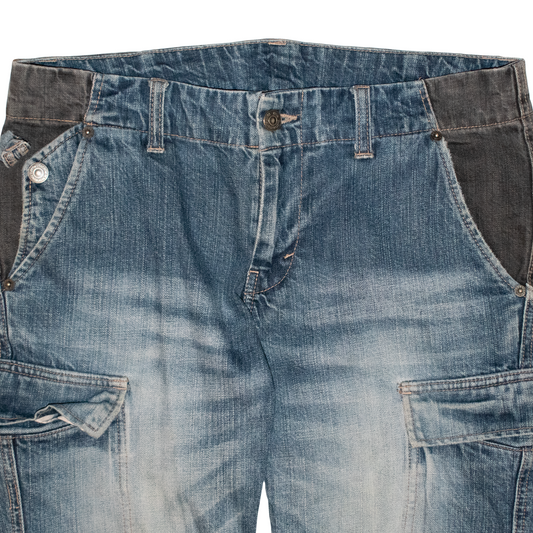 PPFM Paneled Flared Denim
