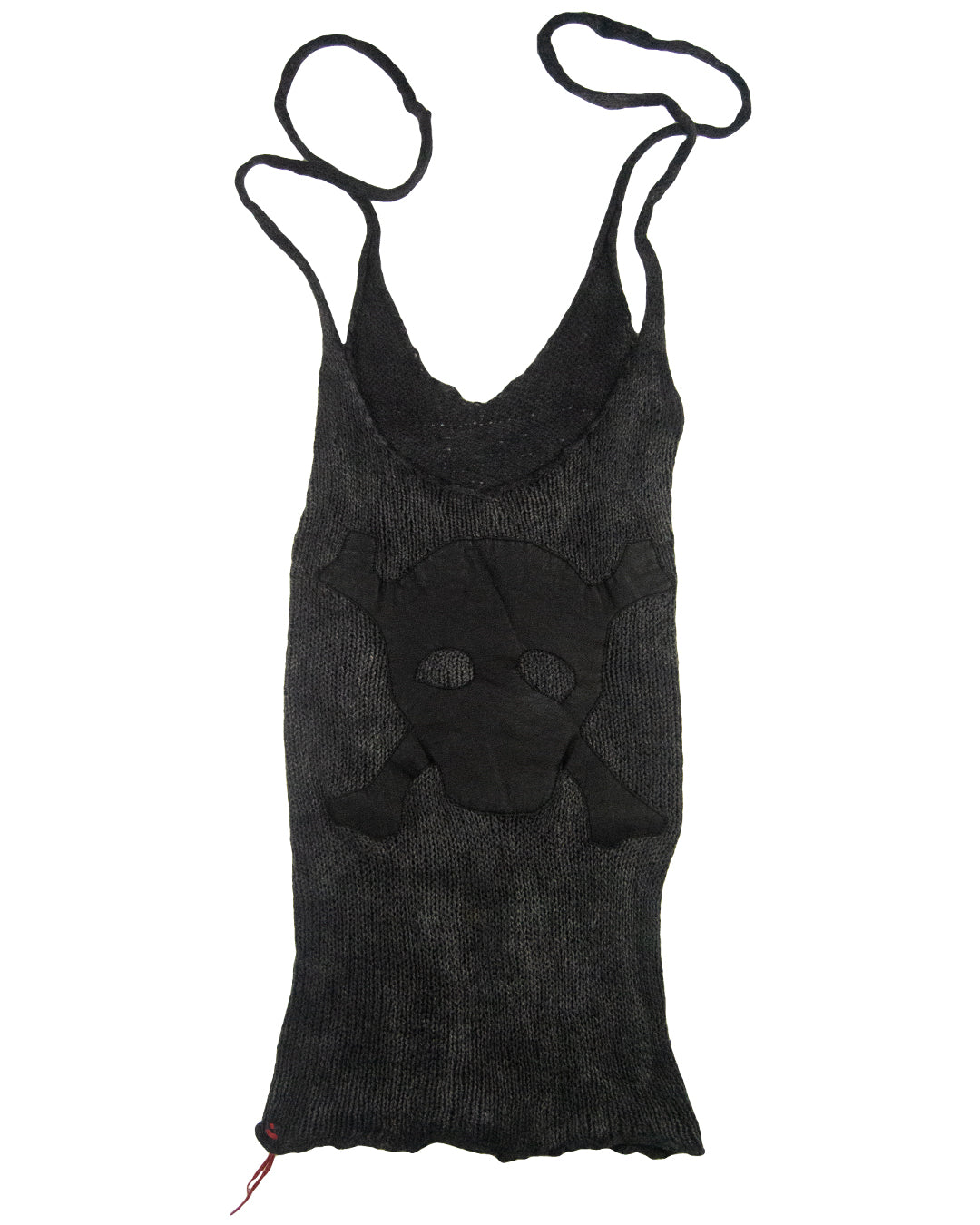 L.G.B. Leather Skull Knit Slip Dress