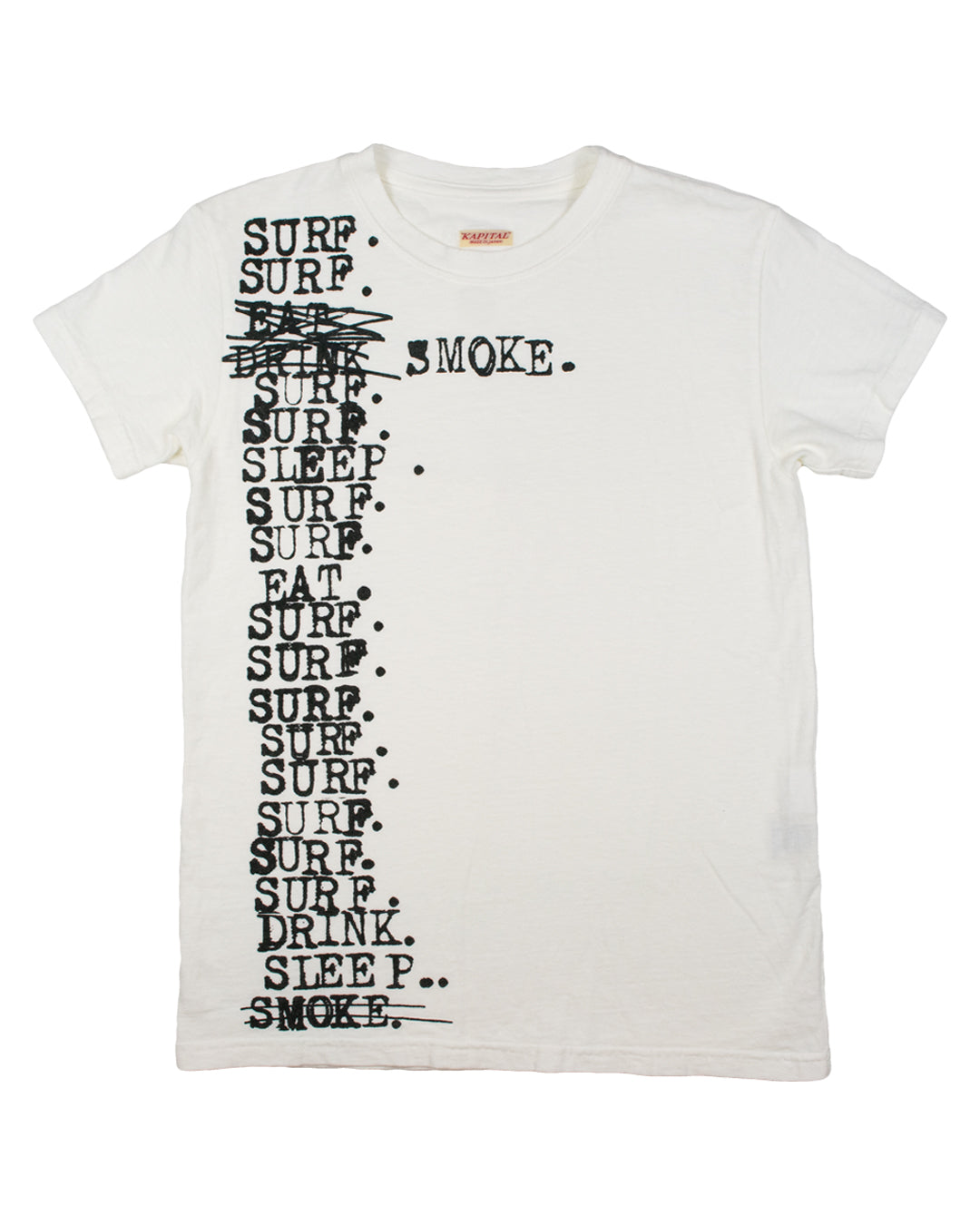 Kapital Smoke Typewriter Tee – SaolMortem