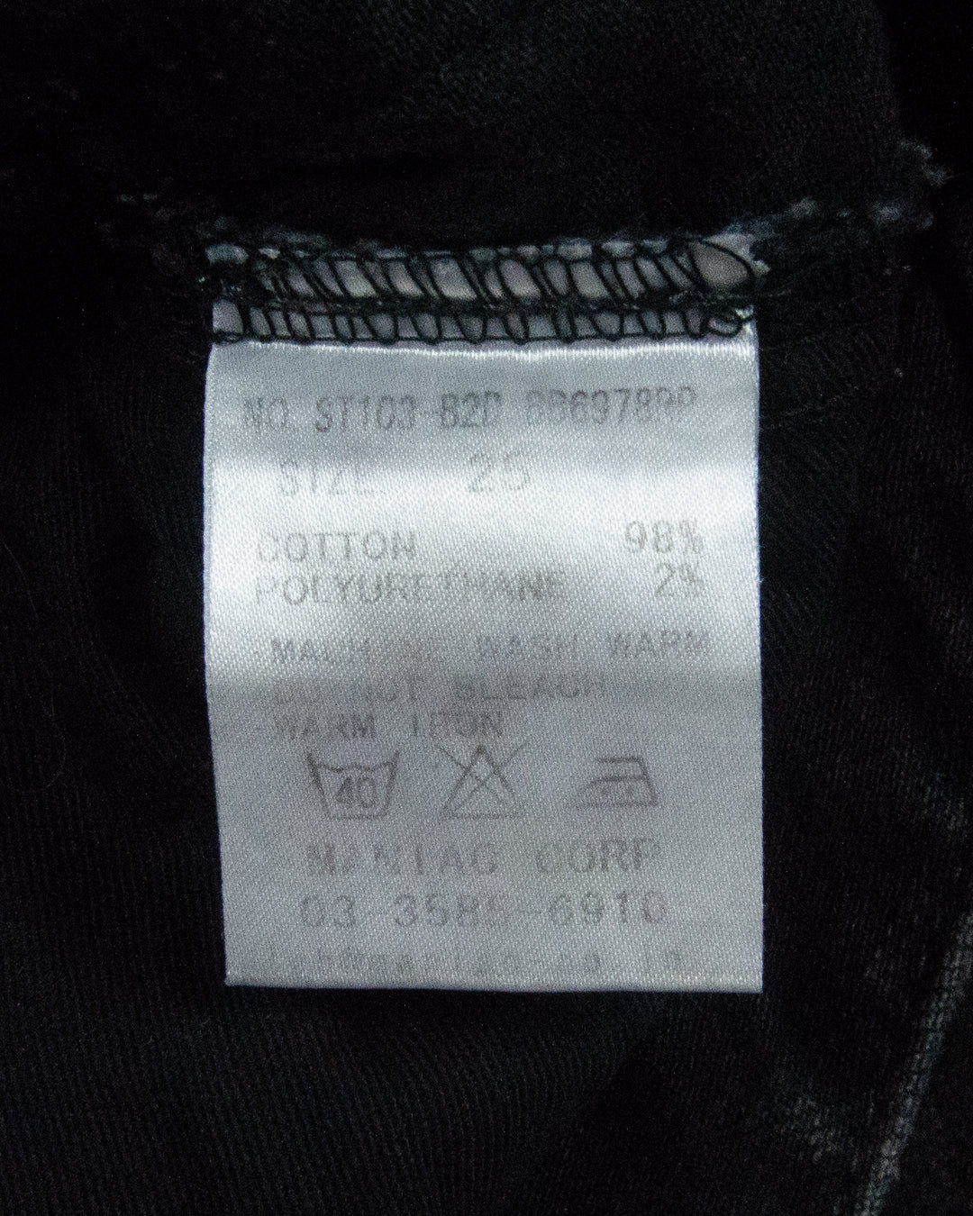 L.G.B. Waxed Distressed Skinny Jeans