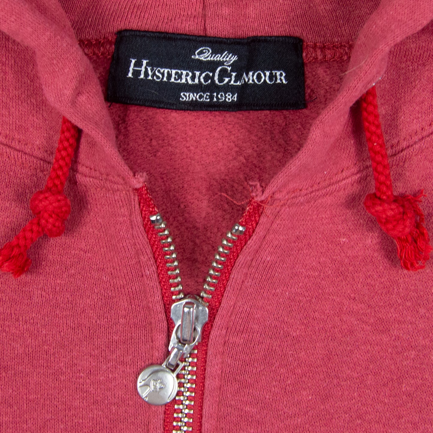 Hysteric Glamour Pin Up Logo Zip Up Hoodie