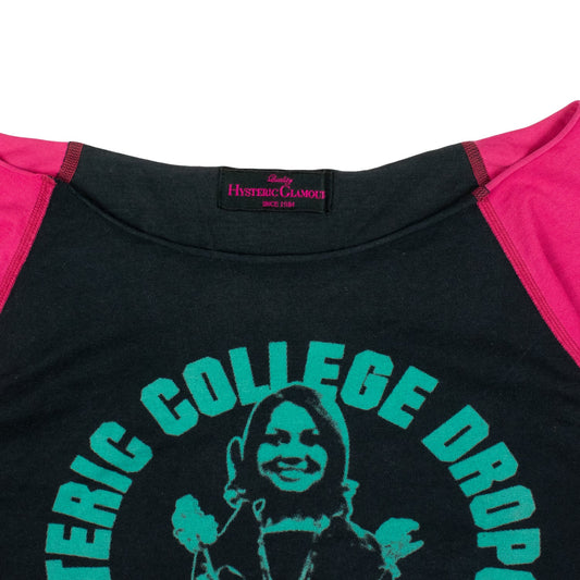 Hysteric Glamour College Drop Out Long Sleeve Tee
