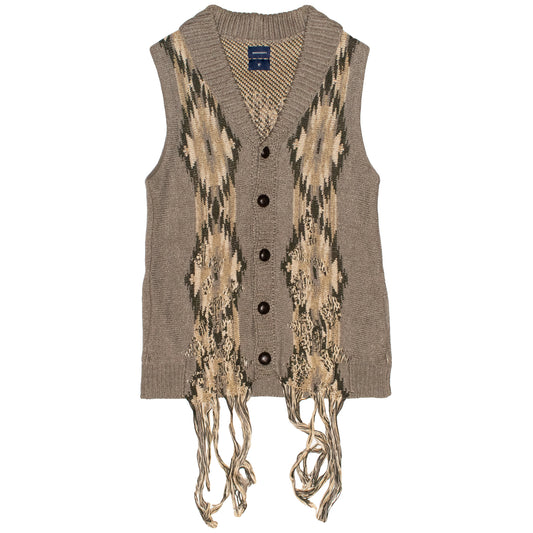 Miharayasuhiro Distressed Ortega Knit Vest