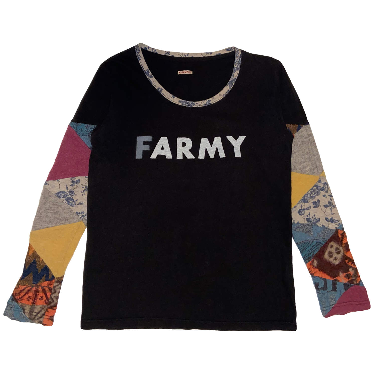 Kapital FARMY Patchwork Long Sleeve Tee - SS11