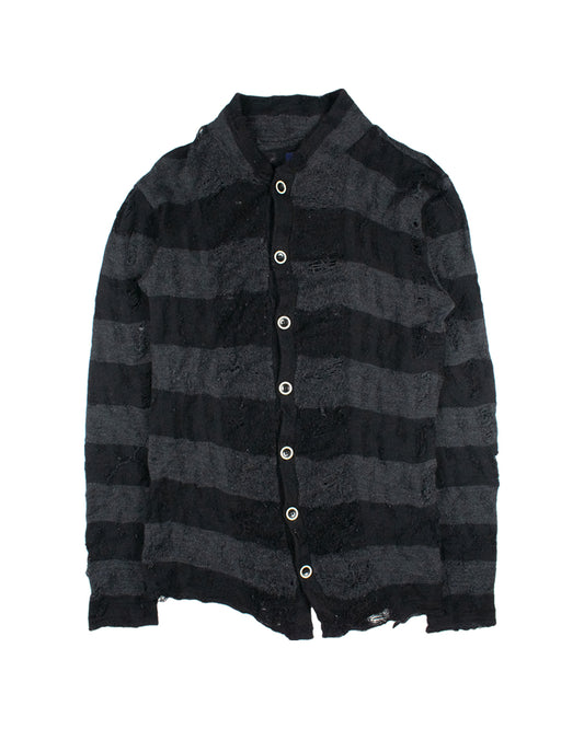 Miharayasuhiro Distressed Grunge Knit Cardigan