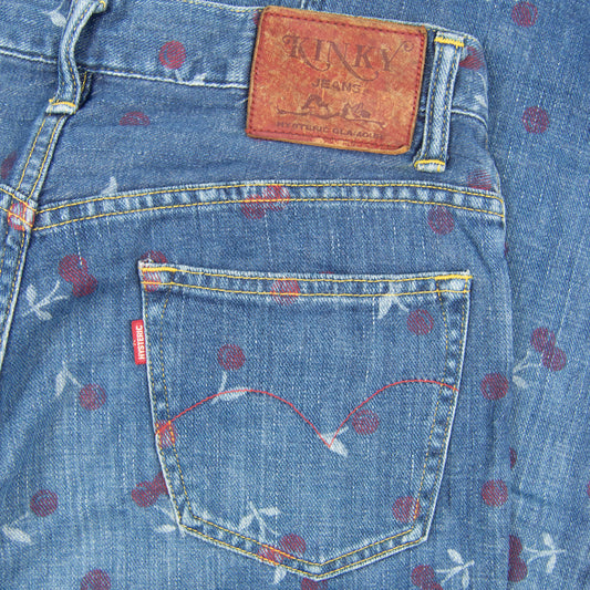 Hysteric Glamour Cherry All Over Print Kinky Jeans