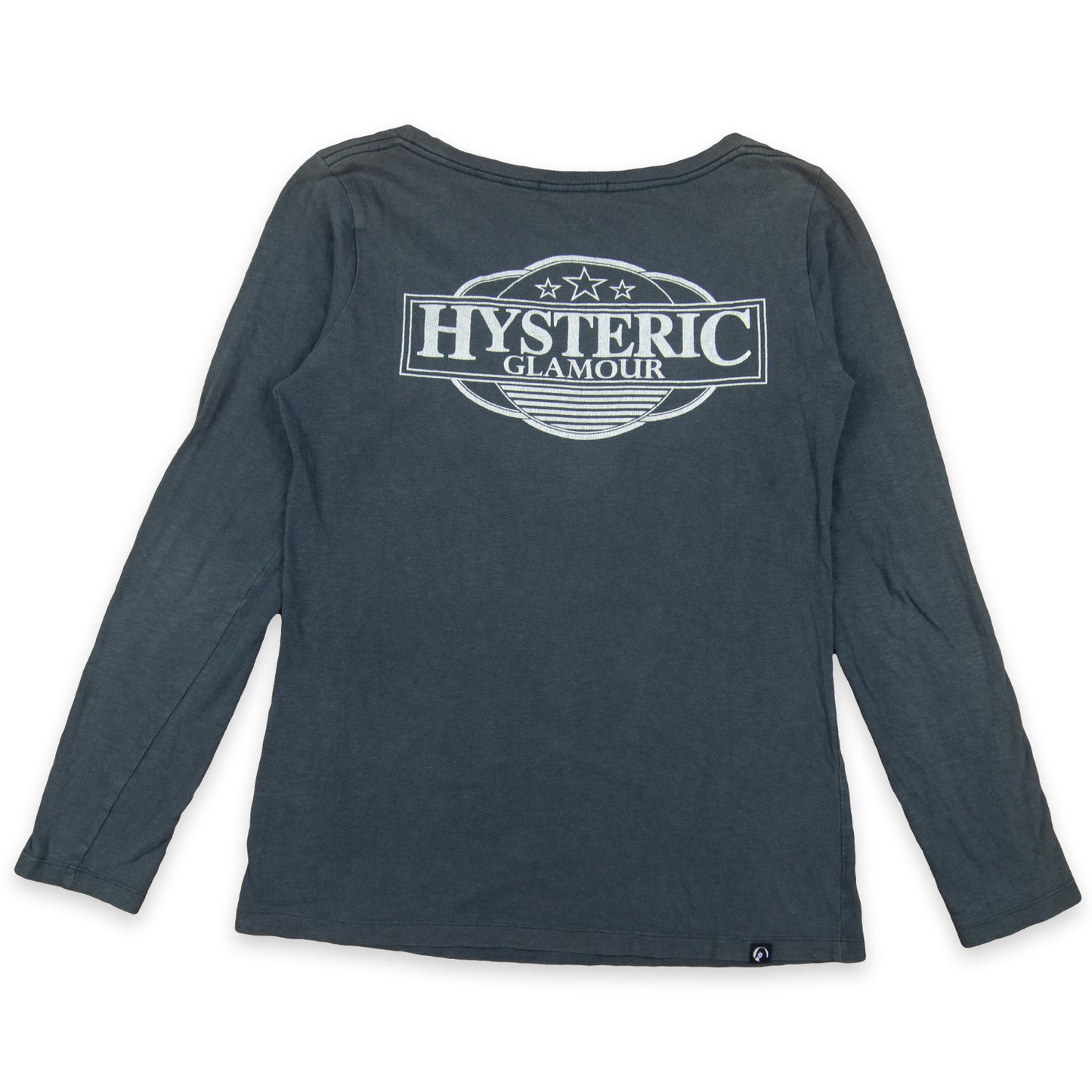 Hysteric Glamour Cherry Star Pin Up Logo Long Sleeve Tee