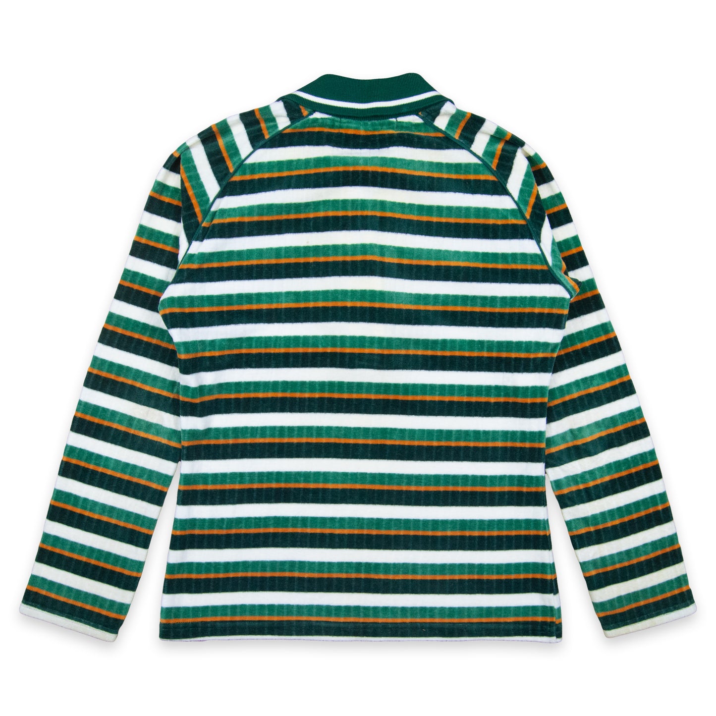 Hysteric Glamour F IT! Embroidered Striped Velour Polo