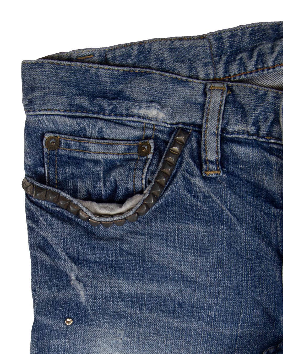 Hysteric Glamour Maximum Rock and Roll Distressed Denim