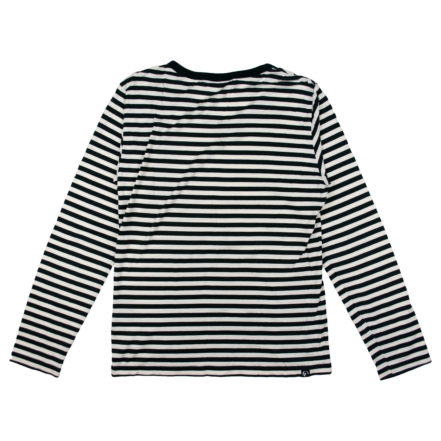 Hysteric Glamour Typewriter Skull Striped Long Sleeve Tee