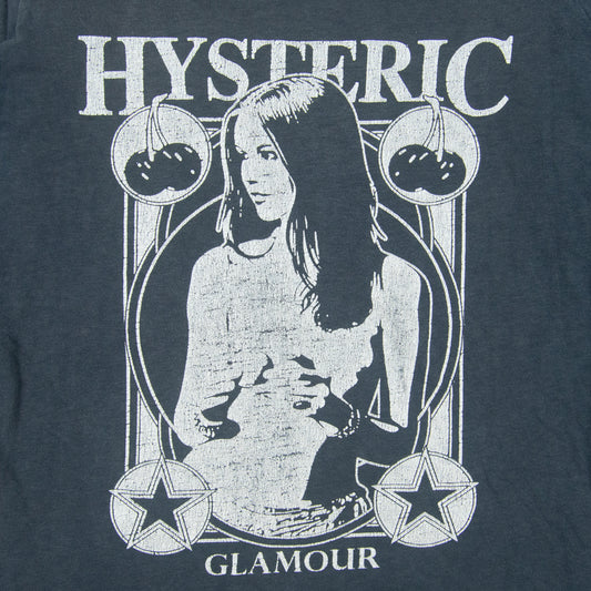 Hysteric Glamour Cherry Star Pin Up Logo Long Sleeve Tee