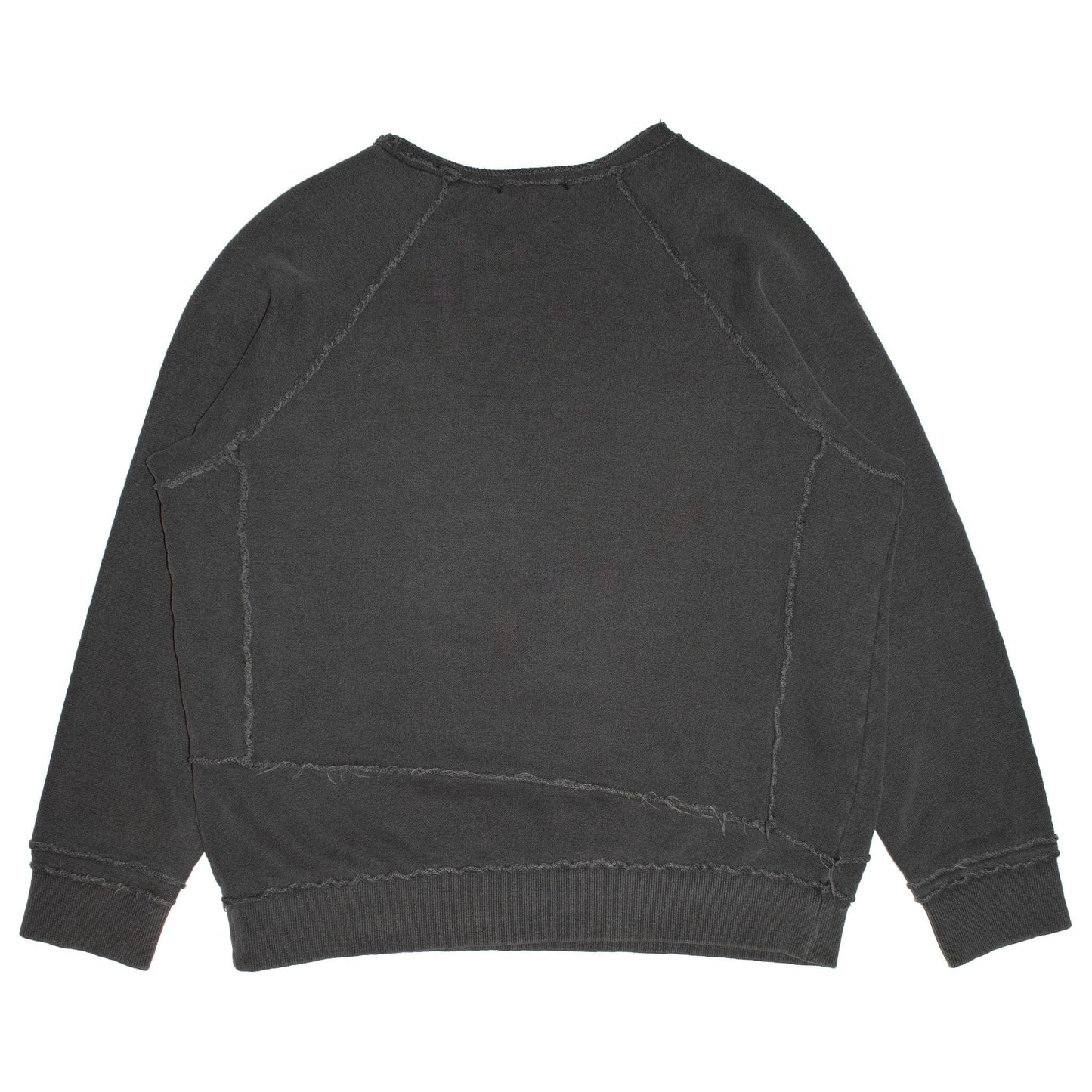 Miharayasuhiro Asymmetric Exposed Stitch Crewneck