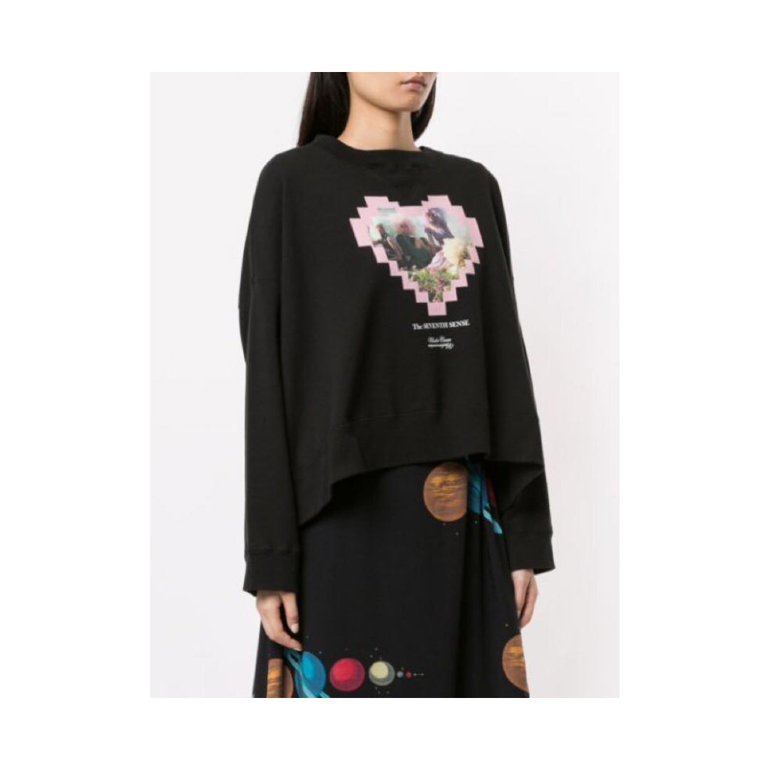 Undercover The Seventh Sense Digital Heart Oversized Crewneck – SS19