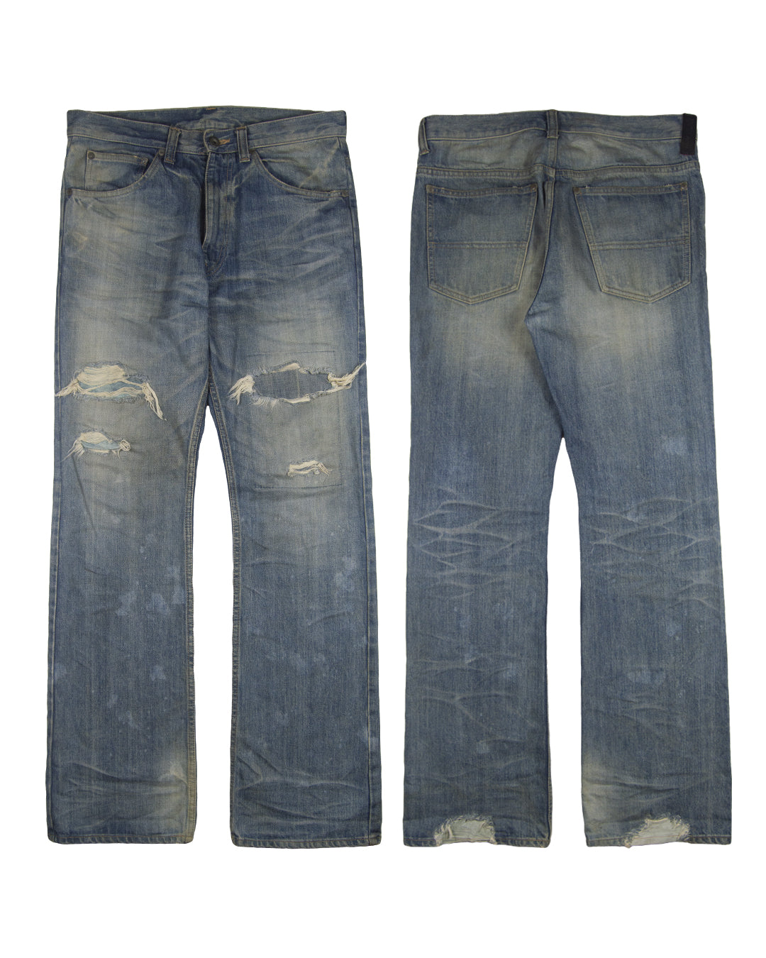 Isamu Katayama Backlash Distressed Rocker Denim