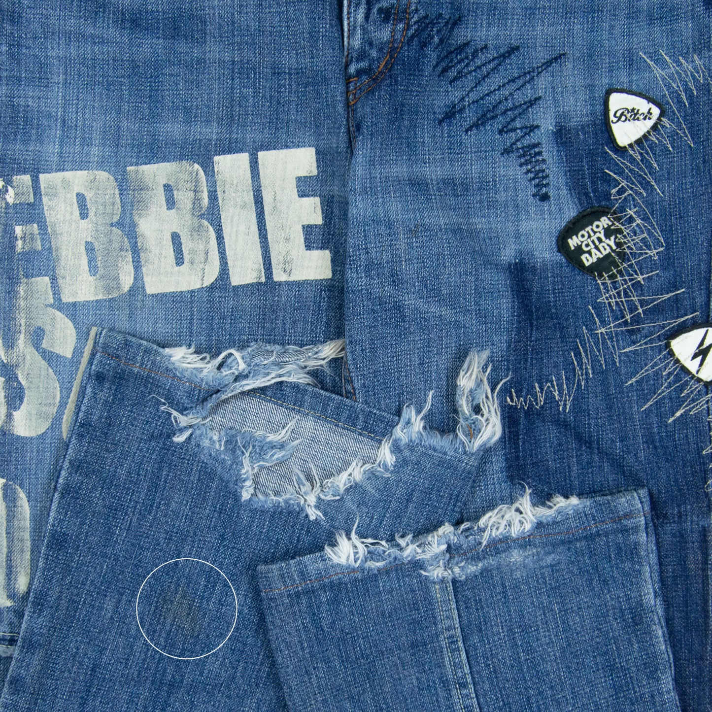 Hysteric Glamour Debbie Suzie Joan Patchwork Kinky Jeans