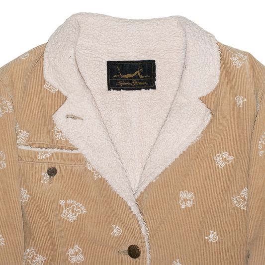 Hysteric Glamour Embroidered Corduroy Sherpa Jacket – 2000’s