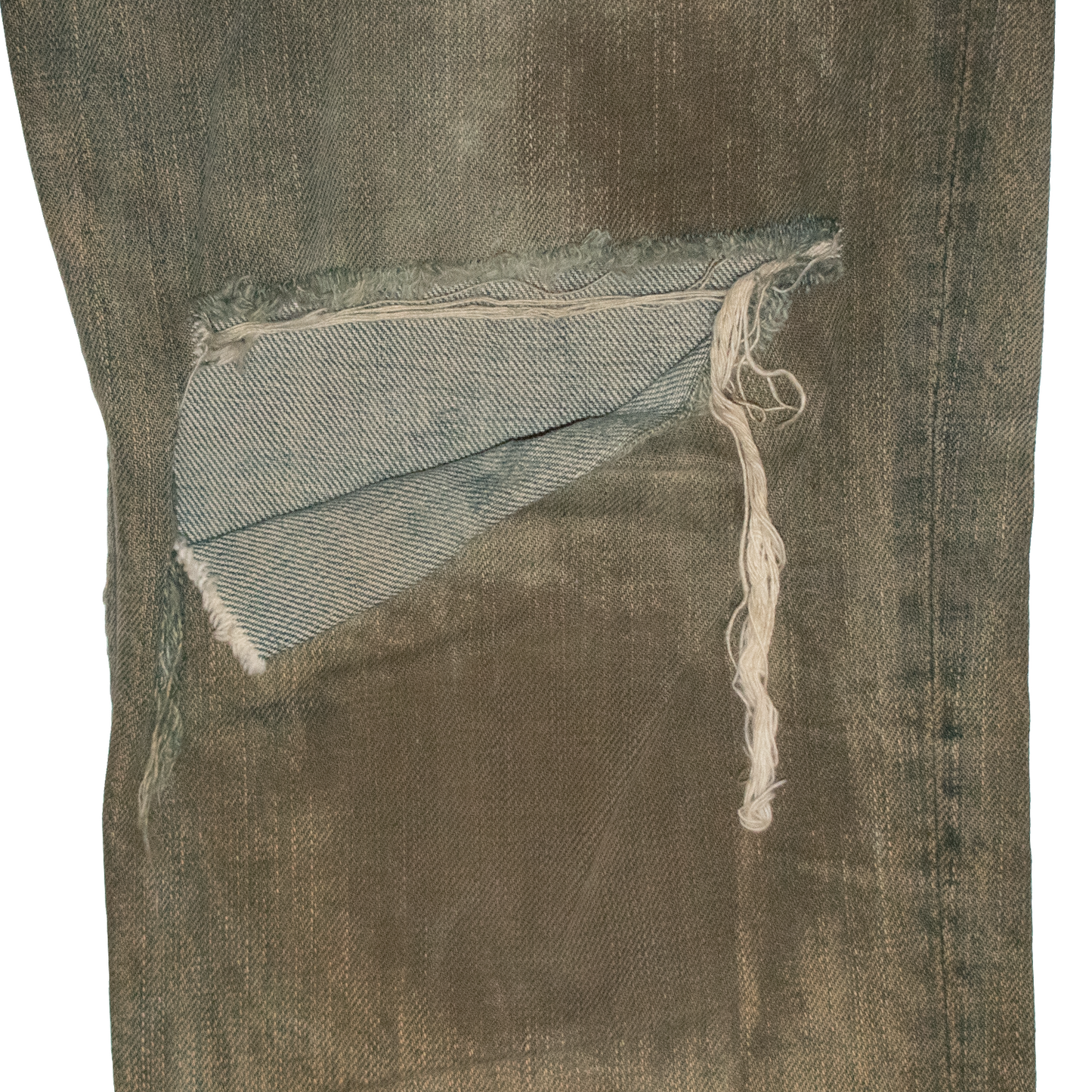 L.G.B. Distressed Mudwash Flared Denim