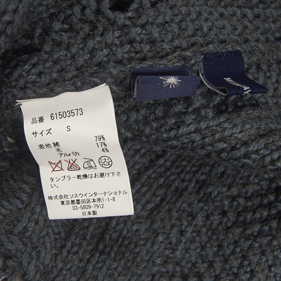 Miharayasuhiro Distressed Grunge Cable Knit Cardigan