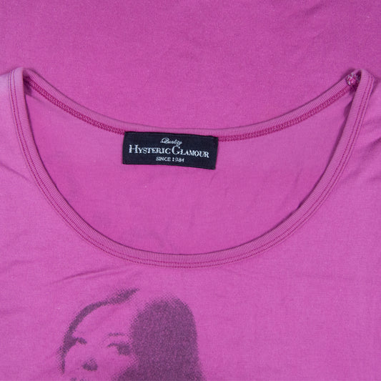 Hysteric Glamour Hurt Me Pin Up Girl Tee
