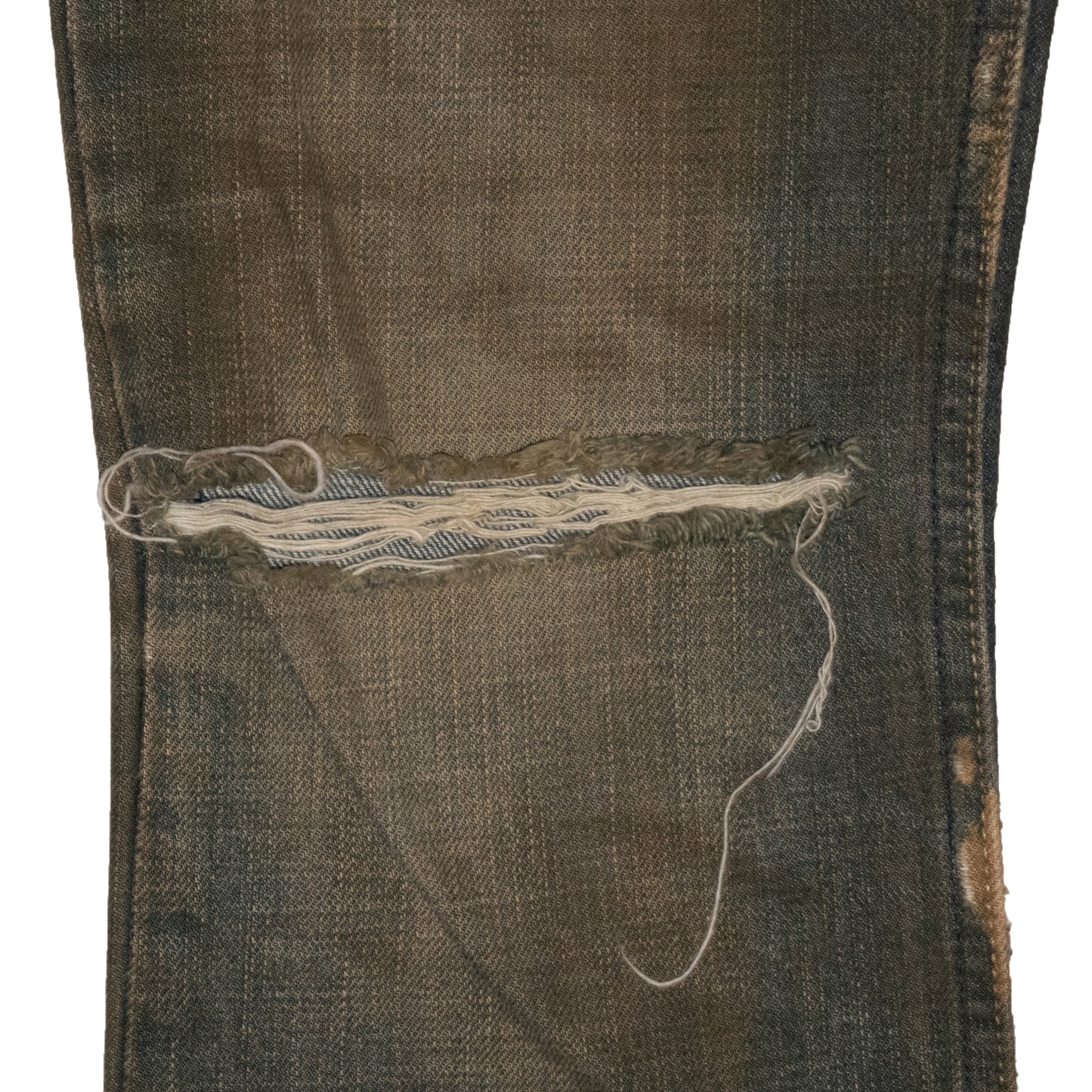 L.G.B. Mudwash Distressed Flared Denim