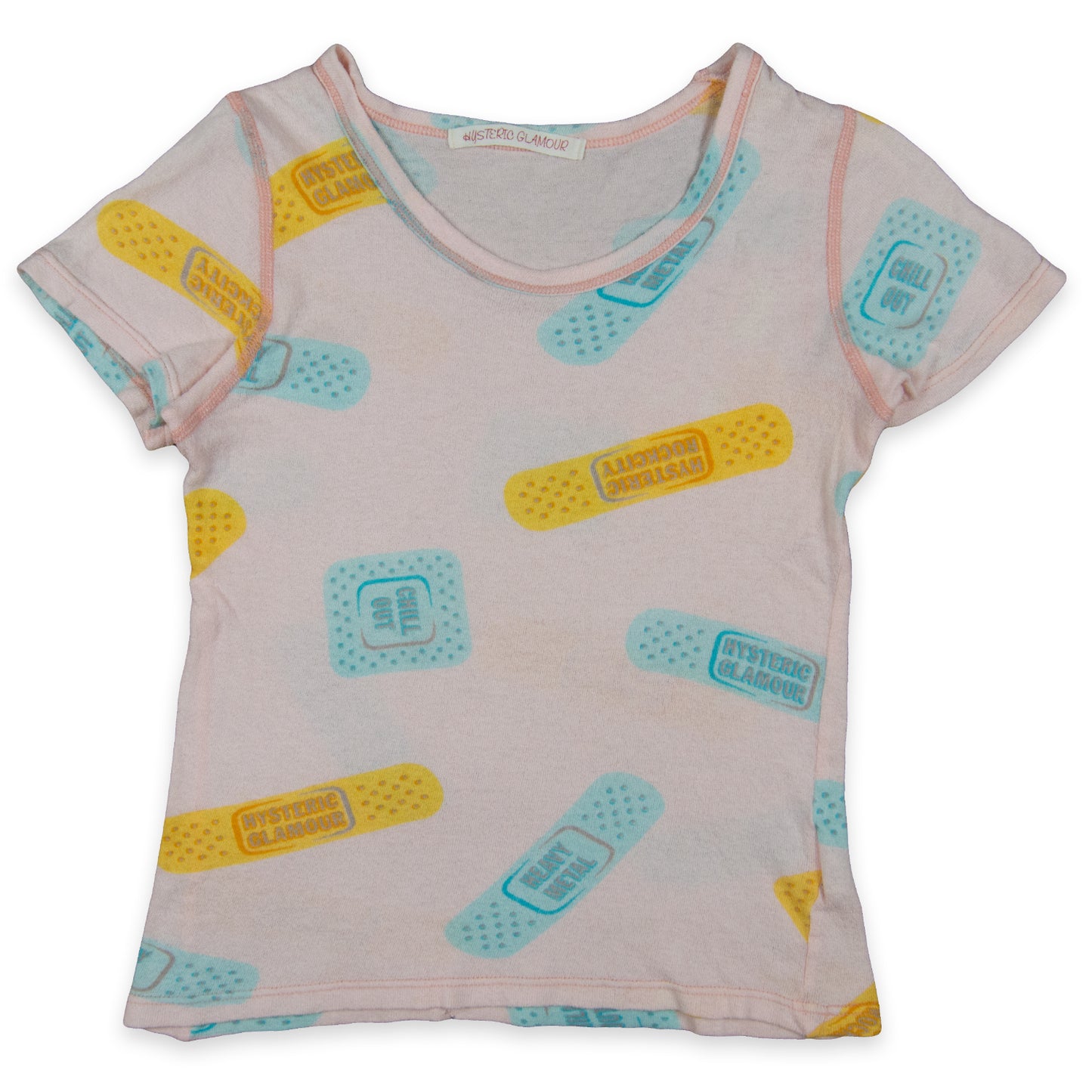 Hysteric Glamour Bandaid All Over Print Terry Cloth Tee