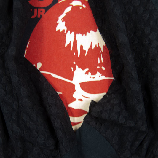 Hysteric Glamour Gonna Miss Me Pin Up Lace Sleeved Ringer Tee