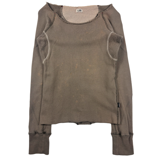 L.G.B. Raw Hem Spider Crewneck