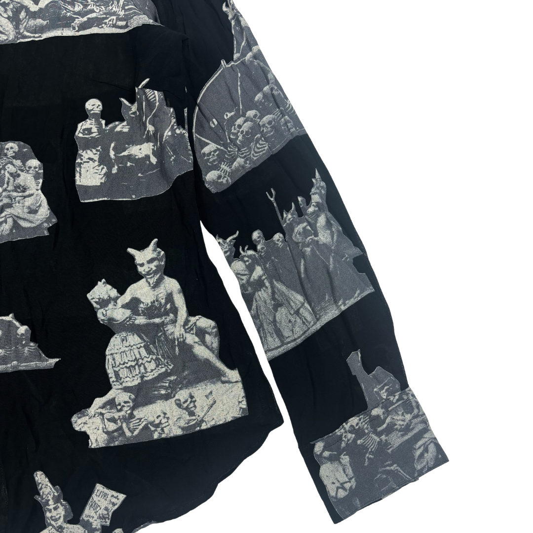 Hysteric Glamour Skeleton Mesh Shirt