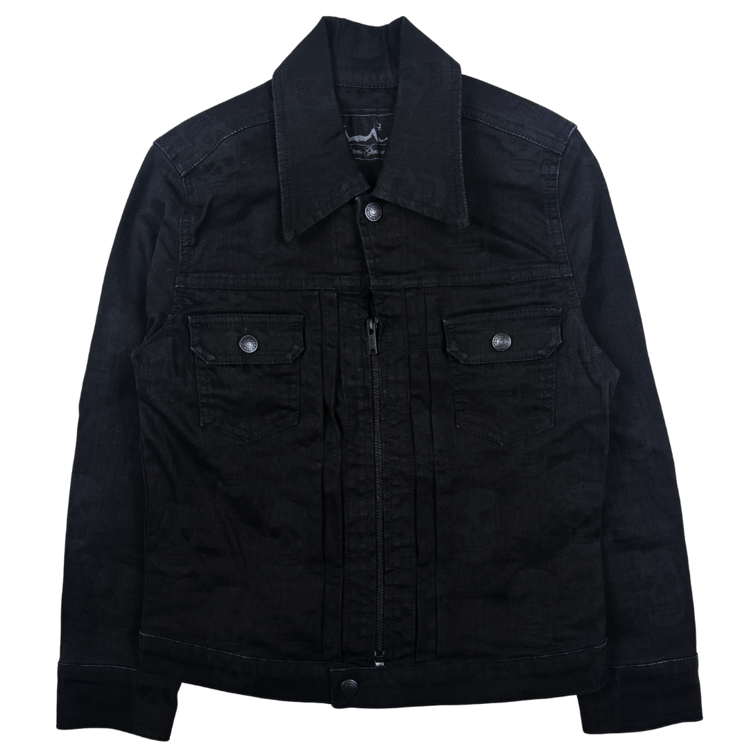 Hysteric Glamour Tonal Skull Trucker Jacket