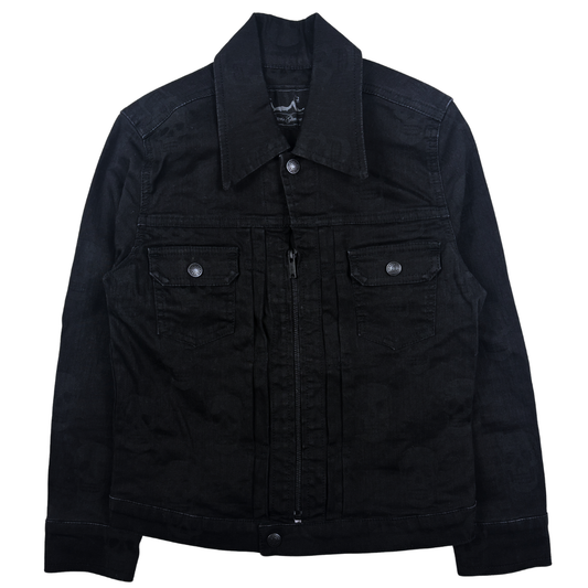 Hysteric Glamour Tonal Skull Trucker Jacket