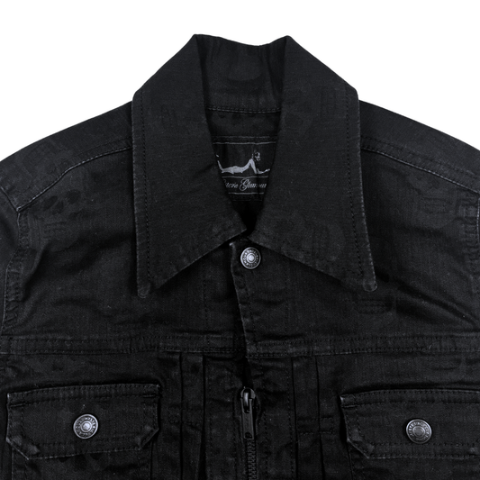 Hysteric Glamour Tonal Skull Trucker Jacket