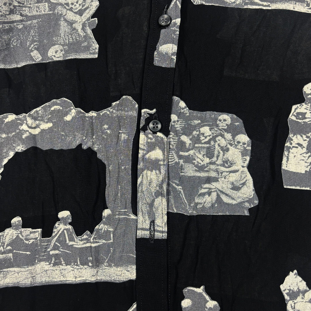 Hysteric Glamour Skeleton Mesh Shirt