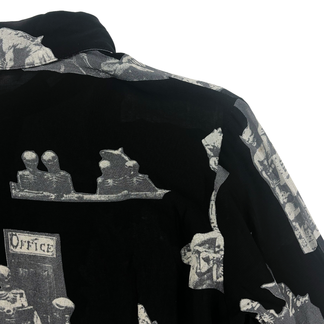 Hysteric Glamour Skeleton Mesh Shirt