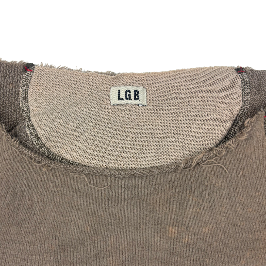 L.G.B. Raw Hem Spider Crewneck