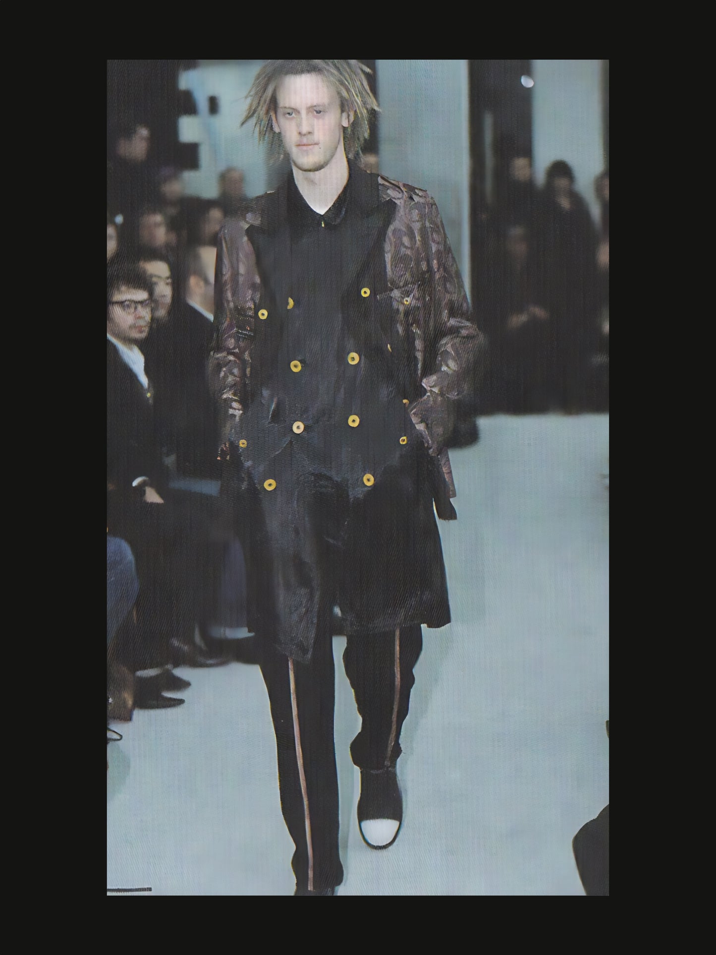 Comme des Garçons Homme Plus Distressed Jacquard Trousers – AW02