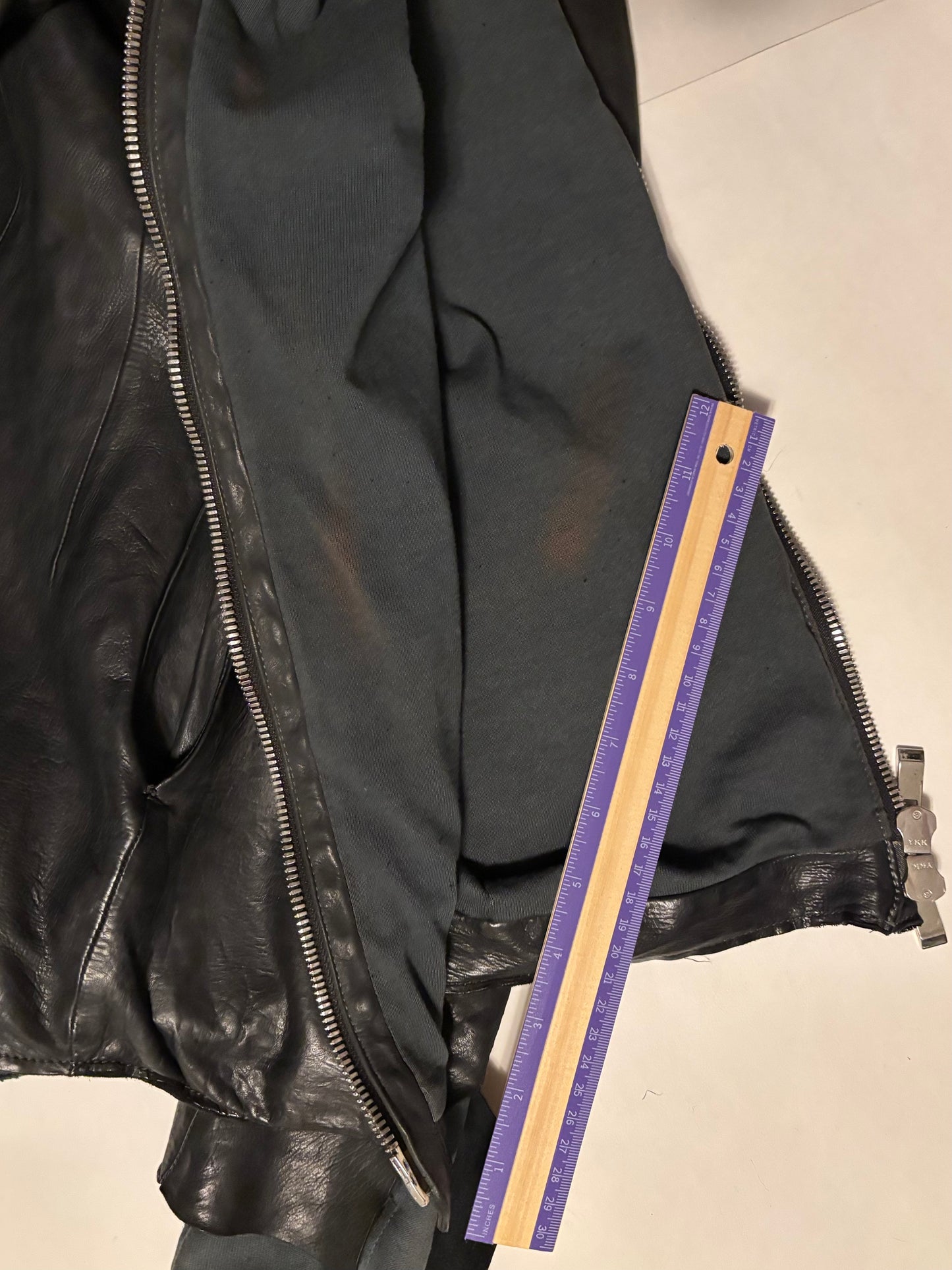 Incarnation Anatomical Overlock Stitch Leather Jacket