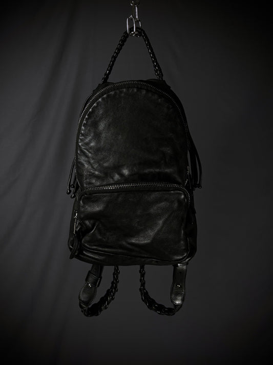 Giorgio Brato Woven Leather Compact Backpack
