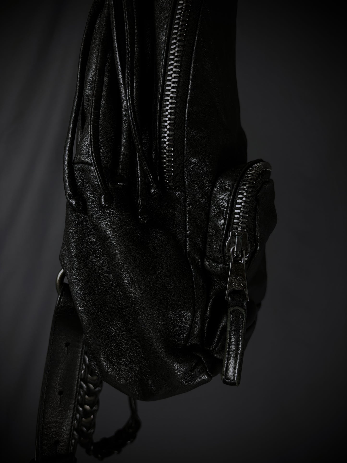Giorgio Brato Woven Leather Compact Backpack