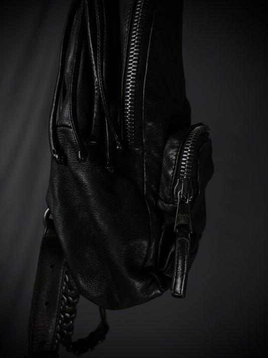 Giorgio Brato Woven Leather Compact Backpack