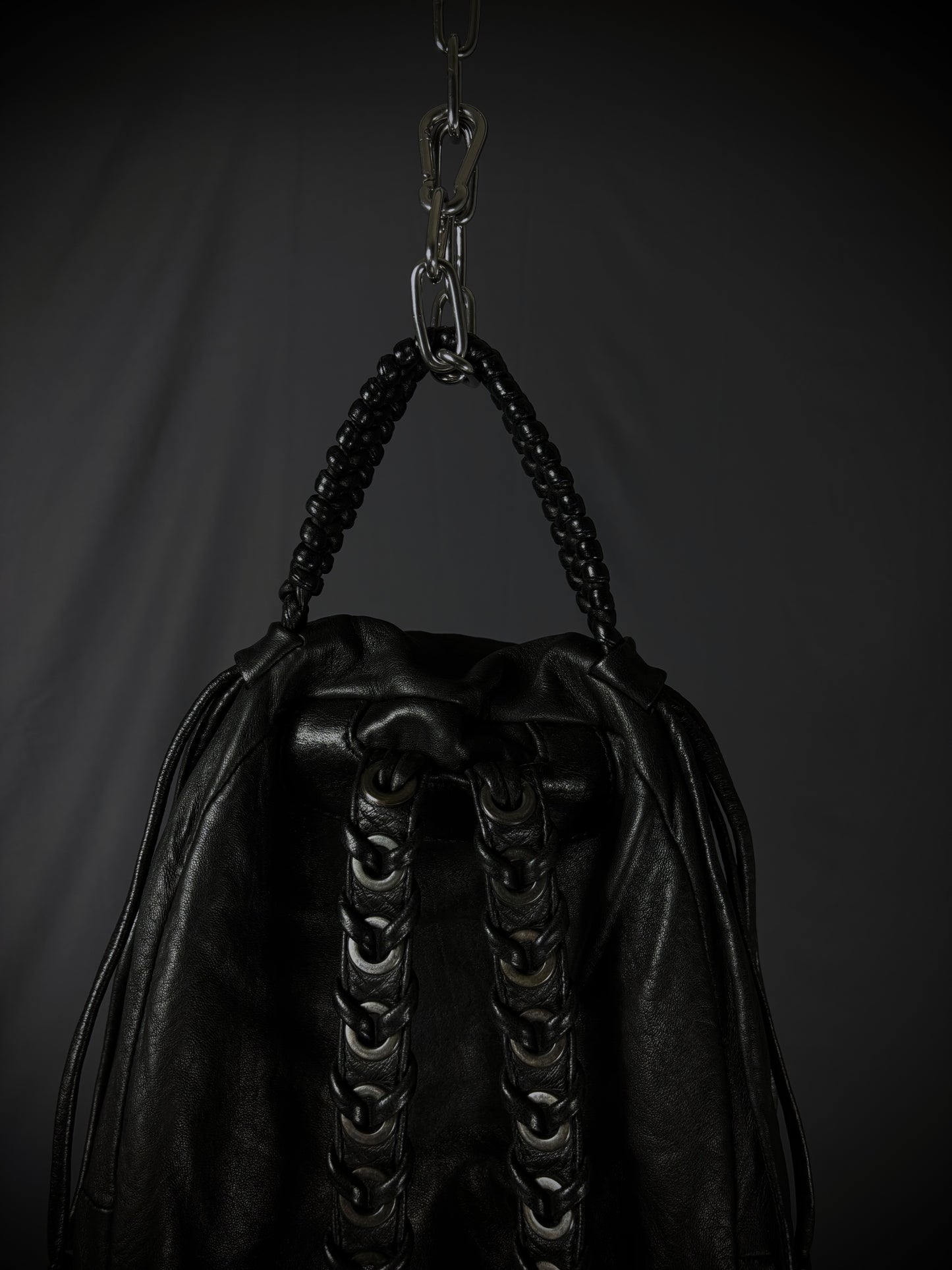 Giorgio Brato Woven Leather Compact Backpack